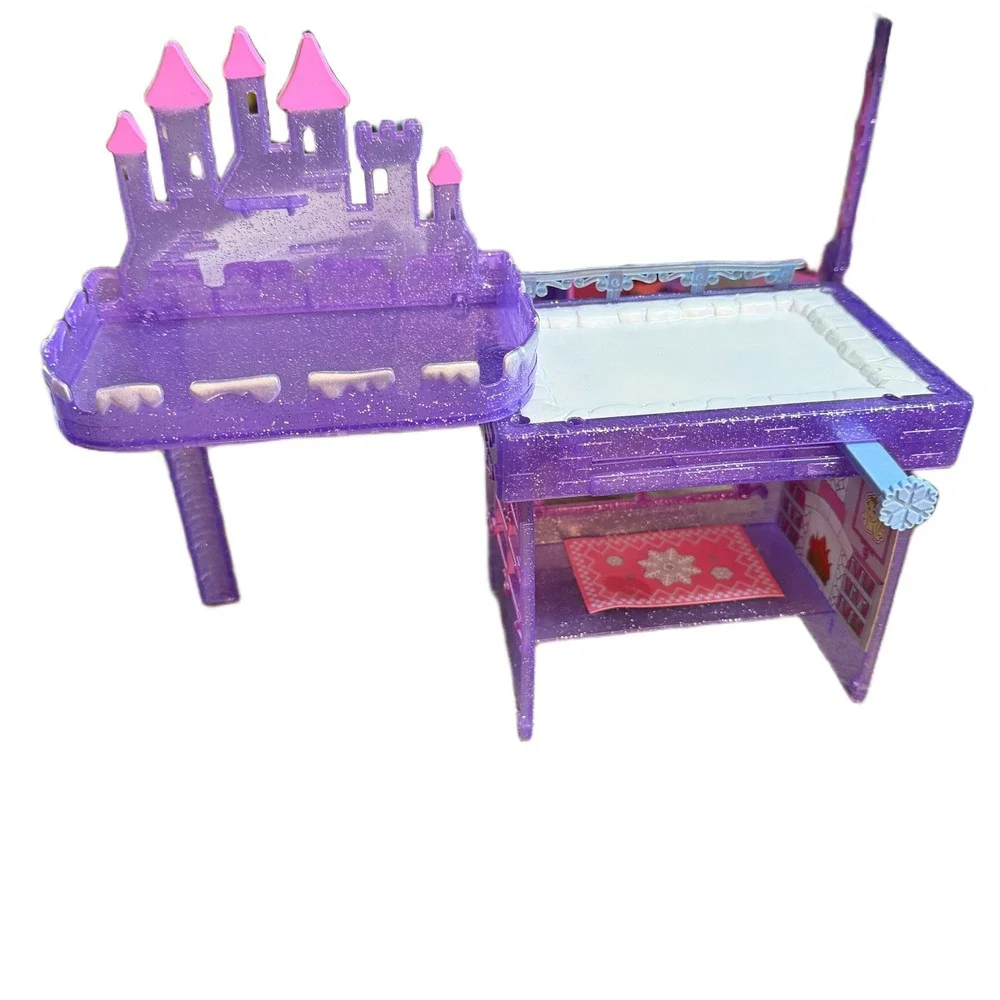 Polly Pocket Snow Cool Hotel Glitter Purple Winter Castle Playset Retro Toy